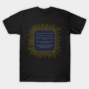 The principle of cause and effect T-Shirt